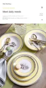 Nordic retro European tableware porcelain plates cups saucers pots high-end luxury sets creative home gifts – top view