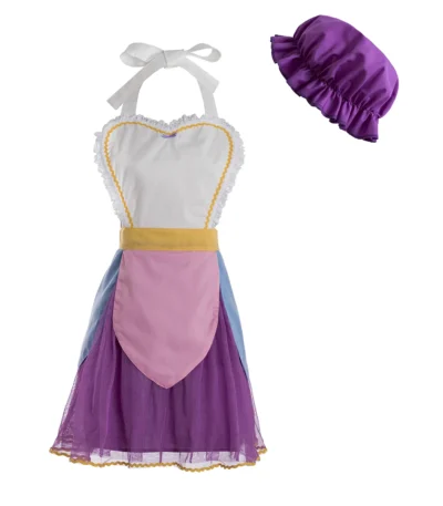 Mrs Potts costume apron Mrs Potts Apron Beauty and the Beast costume Mrs.Potts and Chip tutu dresses kitchen set