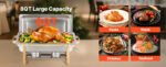 SucceBuy 8 Qt 4 Pack Chafing Dish Buffet Set Stainless Steel Chafer with 2 Full Size and 4 Half Size Pans Catering Warmer Server - Image 11