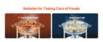 SucceBuy 4 Pack Chafing Dish Buffet Set Stainless Steel Chafer w/4 Full Size Pan Round Catering Warmer Server for Party