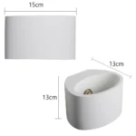 Modern LED Wall Lamp G9 5W Gypsum Wall Light Sconces Indoor Lighting Bedside Bedroom Living Room Kitchen Home Deco