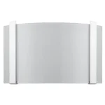 HMS Polished Chrome Wall Sconce with Frosted Glass Shade Modern Indoor Warm White Crystal Lamp for Living Room or Hotel