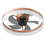 Ceiling Fan Dimmable LED Light Modern Slim Recessed Mount Unavailable Other Platforms-Temu FCJ Featuring DC Motor Wood/Abs