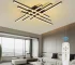 Modern LED Ceiling Lights Black Flush Mount Ceiling Light Fixture Dimmable Ceiling Lights for Bedroom Living Room Kitchen
