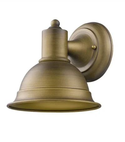 HMS Brushed Gold Aluminum Wall Sconce Elegant Accent for Home Decor