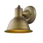 HMS Brushed Gold Aluminum Wall Sconce Elegant Accent for Home Decor – close-up detail