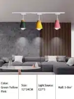 LED Track Light Spotlight with E27 9W Bulb Track Lights Fixture Clothing Shop Store Hone AC85~265V – top view