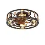 Modern Farmhouse 6-Speed Reversible Blades LED Ceiling Fan 5 Bulbs Low-Profile Built-In Remote Control Unavailable – styled