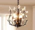 Vintage K9 Clear Crystal Chandeliers Ceiling Lights, , Ceiling Light Fixtures for Living Room Bedroom Restaurant Porch