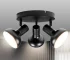 Modern Style Spotlight 3 Way Track Lighting E12 Base Rotatable Ceiling Light Fixture Metal for Kitchen Living Room Office