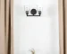 HMS Contemporary Two-Light Antique Bronze Glass Shade Wall Sconce Warm White Modern Wall Lamp for Living Room or Home