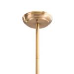 HMS Two-Light Metal Dimmable Ceiling Light Gold Shaded White Shades-for Home Office Living Room IP65 Certified 6000K SAA