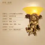 Nordic Modern Wall Lights for Home Bedroom Bedside Lamp Angel Shaped Resin Wall Lamp Europe Style Creative Retro LED Wall