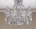 HMS Modern Eight-Light LED Ceiling Light Transparent Glass Warm White Candle Style for Villa Hotel Hall Banquet Hall Top Beam