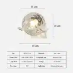 Post Modern Moon Wall Lamp Glass Shade White Black Gold Bedroom Decoration for Home Interior Sconce Led Night Lights