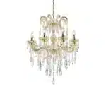 HMS Transparent Glass LED Ceiling Light Candle Style Empire Chandelier & Pendant Lights
