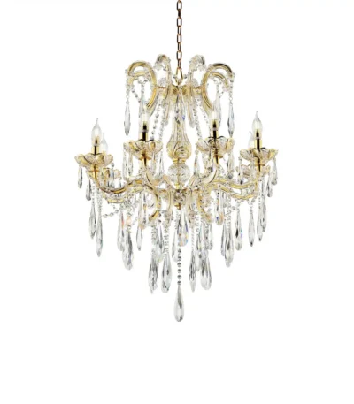 HMS Transparent Glass LED Ceiling Light Candle Style Empire Chandelier & Pendant Lights