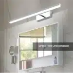 Modern bathroom vanity light with adjustable LED bars in a stylish bathroom setting