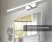 Modern bathroom vanity light with adjustable LED bars in a stylish bathroom setting