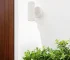 HMS White LED Two-Light Wall Sconce Can-Shaped Aluminum Plastic Body Golden Finish Acrylic Shade 3000K Auto E26 for Bedroom