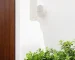 HMS White LED Two-Light Wall Sconce Can-Shaped Aluminum Plastic Body Golden Finish Acrylic Shade 3000K Auto E26 for Bedroom