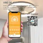 Ceiling Fan Dimmable LED Light Modern Slim Recessed Mount Unavailable Other Platforms-Temu FCJ Featuring DC Motor Wood/Abs