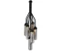 HMS Six-Light Metal Glass Flush Ceiling Light Clear Shades Shaded Empire Design Warm White Farmhouse Style for AC Middle