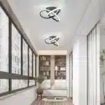 20W LED Ceiling Light, Black Flush Mount Fixture, 6000K Cool White Lighting for Hallway, Kitchen, Bedroom, Bathroom – top