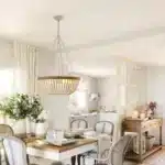 22" Bohemian Wood Beaded Pendant Chandelier, Elegant Light Fixture,Stylish Ceiling Light (Bulb Not Included) – base detail