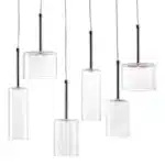 HMS Six-Light LED Ceiling Light for Kitchen Island Modern Contemporary Design Warm White for Room Creative Shades for Home
