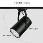 Led Track Light 2020 3W 7W 12W 15W Rail Track lamp COB adjusted Spotlights for shop home Hotel lighting fixtures Black White