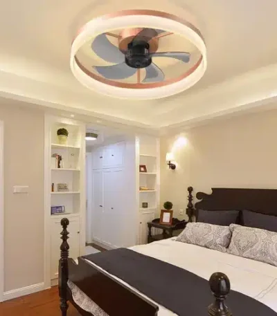 Ceiling Fan Dimmable LED Light Modern Slim Recessed Mount Unavailable Other Platforms-Temu FCJ Featuring DC Motor Wood/Abs