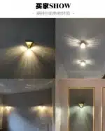 Italian Minimalist Bedroom Bedside Nordic Crystal Wall Lamp Living Room LED Light Staircase Aisle Corridor Lighting Ceiling