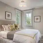 US Instock Fabric Lampshade Modern Light Pendant Round Led Flush Mount Ceiling Light for Bedroom Living Room Dining – base