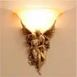 Nordic Modern Wall Lights for Home Bedroom Bedside Lamp Angel Shaped Resin Wall Lamp Europe Style Creative Retro LED Wall