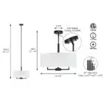 Modern Drum Pendant Lamp Luxury Hanging Ceiling Light for Living Room Bedroom Home – base detail