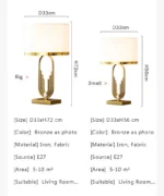 Modern table lamp with fabric shade in a cozy living room setting