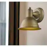 HMS Brushed Gold Aluminum Wall Sconce Elegant Accent for Home Decor – side view