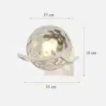Post Modern Moon Wall Lamp Glass Shade White Black Gold Bedroom Decoration for Home Interior Sconce Led Night Lights