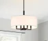 Modern Drum Pendant Lamp Luxury Hanging Ceiling Light for Living Room Bedroom Home