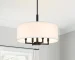 Modern Drum Pendant Lamp Luxury Hanging Ceiling Light for Living Room Bedroom Home