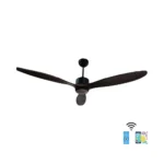 High-Performance 6 Speed Ceiling Fan with LED Light Modern Smart App Remote Control Durable DC Motor Wood Body for Bedroom