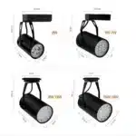 Led Track Light 2020 3W 7W 12W 15W Rail Track lamp COB adjusted Spotlights for shop home Hotel lighting fixtures Black White