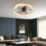 Ceiling Fan Dimmable LED Light Modern Slim Recessed Mount Unavailable Other Platforms-Temu FCJ Featuring DC Motor Wood/Abs