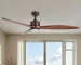 Professional Manufacturer's 120V Smart Home Ceiling Fan High Quality 3 Wood Blades Pure Copper DC Motor Remote Control