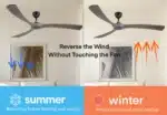 Intelligent Silent Remote Control App Electric Modern Vintage 72 Inch Large Size Ceiling Fan for Living Room Household Hotel