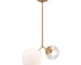HMS Two-Light Metal Dimmable Ceiling Light Gold Shaded White Shades-for Home Office Living Room IP65 Certified 6000K SAA