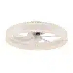 20" Modern Fan Lights Flush Mount LED Ceiling Light With Remote APP Control Dimmable LED 6 Speeds Reversible Blades White