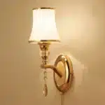 Nordic Wall Lamp with Switch Living Room Bedroom Bedside Modern Simple Led Indoor Wall Lights Glass Shade Decor Miroir Mural