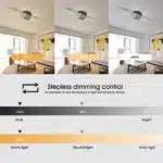 3-Light Semi Flush Mount Ceiling Light,Industrial Geometric Linear Black Light for Living Room with Remote Control (80cm)